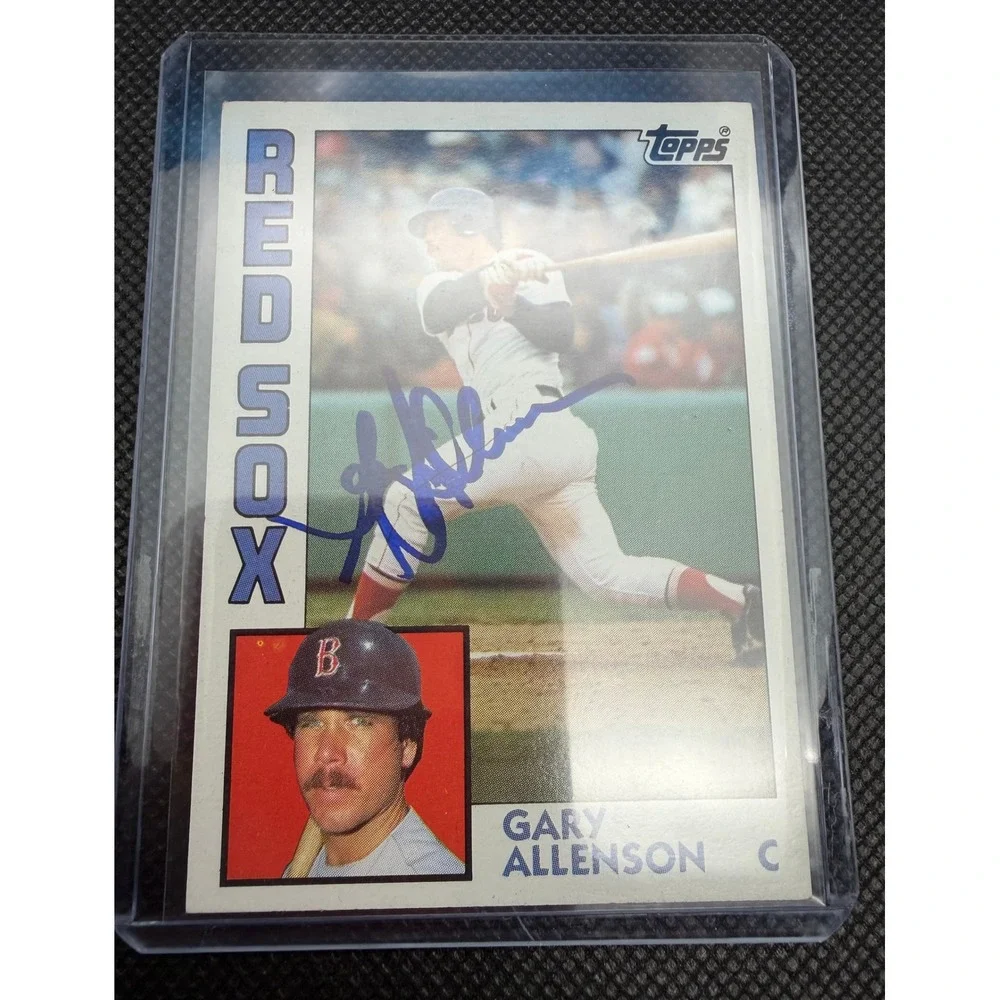 1984 Topps Gary Allenson 56 Boston Red Sox Hand Signed Autograph Baseball Card - Picture 5 of 6